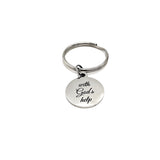 Faith Gift, With God’s Help Keychain, Keychain Gift, Christian Keychain, Charm Keychain, Christian Encouragement, I Can Do All Things