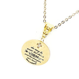 Christian Woman Gift, She May Be Quiet But She’s A Warrior And Her Prayers Can Move Mountains Necklace, Faith Gift, Christian Jewelry