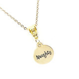 Naughty Necklace, Christmas Gift For Her, Naughty Or Nice, Wife Gift, Girlfriend Gift, Christmas Necklace