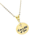 Faith Gift, I Am A Child Of God Necklace, Baptism Gift, Confirmation Gift, Christian Jewelry, Faith Jewelry, Christian Woman Gift For Her