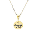 Faith Gift, I Am A Child Of God Necklace, Baptism Gift, Confirmation Gift, Christian Jewelry, Faith Jewelry, Christian Woman Gift For Her
