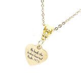 Faith Gift, He Heals The Brokenhearted Necklace, Sympathy Gift, Psalm 147 3, Christian Jewelry, Faith Jewelry, Christian Woman Gift For Her