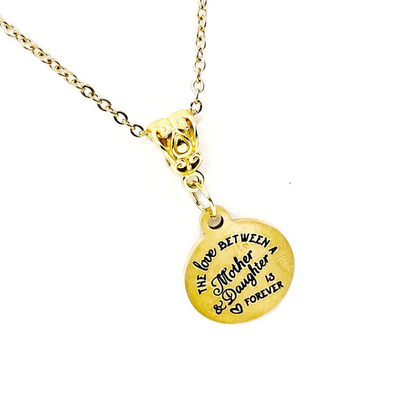 Mother And Daughter Gift, The Love Between A Mother And Daughter Is Forever Necklace, Gift For Mom, Gift For Daughter, Gift For Her