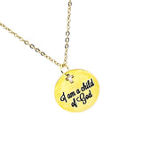Faith Gift, I Am A Child Of God Necklace, Baptism Gift, Confirmation Gift, Christian Jewelry, Faith Jewelry, Christian Woman Gift For Her