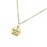 Mom Gift, A Mother’s Love Is Forever Necklace, New Mom Gift, New Mother Gift, Daughter Gift, Wife Gift, Gift For Her, Mom Jewelry