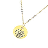 Christian Woman Gift, She May Be Quiet But She’s A Warrior And Her Prayers Can Move Mountains Necklace, Faith Gift, Christian Jewelry