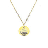 Christian Woman Gift, She May Be Quiet But She’s A Warrior And Her Prayers Can Move Mountains Necklace, Faith Gift, Christian Jewelry