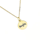 Naughty Necklace, Christmas Gift For Her, Naughty Or Nice, Wife Gift, Girlfriend Gift, Christmas Necklace