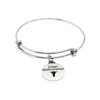 Chiari Malformation Medical Expanding Charm Bracelet, Medical Awareness Bracelet, Chiari Malformation Awareness, Medical Jewelry