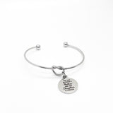 Love Gift, The Love Between A Mother And Her Daughter Is Forever Bracelet, Charm Bracelet, Love Jewelry, Gift For Mom, Daughter Gift