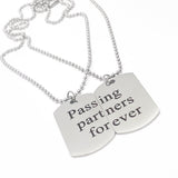 Passing Partners Forever Necklace Set, Soccer Player, Son Gift, Daughter Gift, Soccer Necklaces, Soccer Players Necklaces, Graduation Gifts
