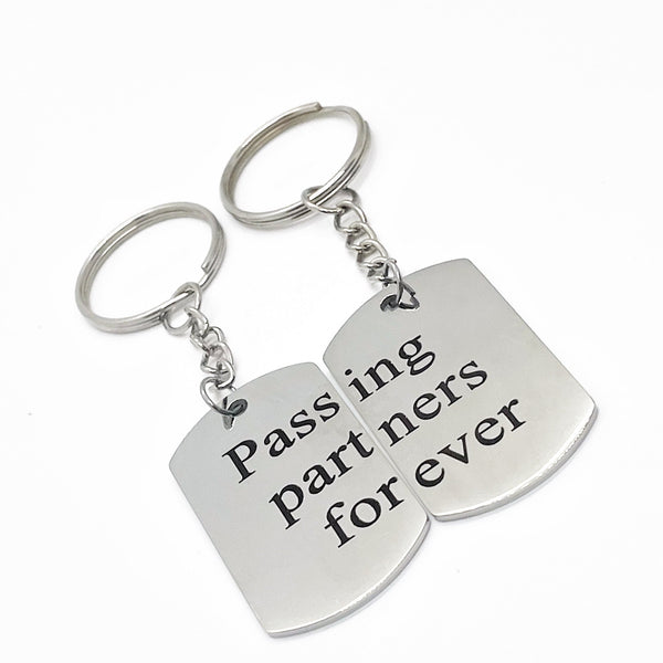 Passing Partners Forever Keychain Set, Soccer Player Gift, Father Son Gift, Soccer Keychains, Soccer Players Keychains, Graduation
