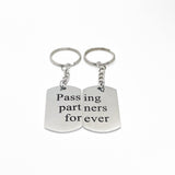 Passing Partners Forever Keychain Set, Soccer Player Gift, Father Son Gift, Soccer Keychains, Soccer Players Keychains, Graduation