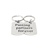 Passing Partners Forever Keychain Set, Soccer Player Gift, Father Son Gift, Soccer Keychains, Soccer Players Keychains, Graduation