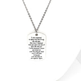 Love Gift, The Rest Of My Life Necklace, Until We Are Together Again, Memorial Gift, Remembering Him, Loss Of Husband, Death Of Husband