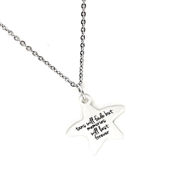 Beach Trip Gift, Tans Will Fade But Memories Will Last Forever Necklace, Beach Jewelry, End Of Summer Gift, Girls Weekend Gift, Wife Gift