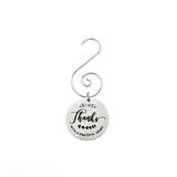 Give Thanks Ornament, Give Thanks With A Grateful Heart Hanging Pendant, Thanksgiving Gift, Christmas Tree Ornament, Thankfulness Gift