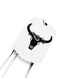 Floral Cattle Skull Bookmark, Charm Bookmark, Cow Skull Charm, Reader Gift, Farm Owner Gift, Gift For Her, Wife Gift, Paperclip Bookmark