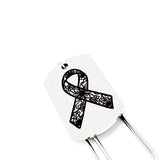 Floral Awareness Ribbon Bookmark, Charm Bookmark, Awareness Ribbon Charm, Reader Gift, Gift For Her, Wife Gift, Paperclip Bookmark