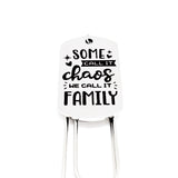 Family Bookmark, Some Call It Chaos, We Call It Family Bookmark, Charm Bookmark, Wife Gift, Husband Gift, Reader Gift, Paperclip Bookmark