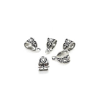 Silver-tone European Bail, Necklace Bail, Pendant Bail, Jewelry Bail, Bracelet Bail, Charm Bail, Bulk Quantity Options