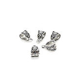 Silver-tone European Bail, Necklace Bail, Pendant Bail, Jewelry Bail, Bracelet Bail, Charm Bail, Bulk Quantity Options