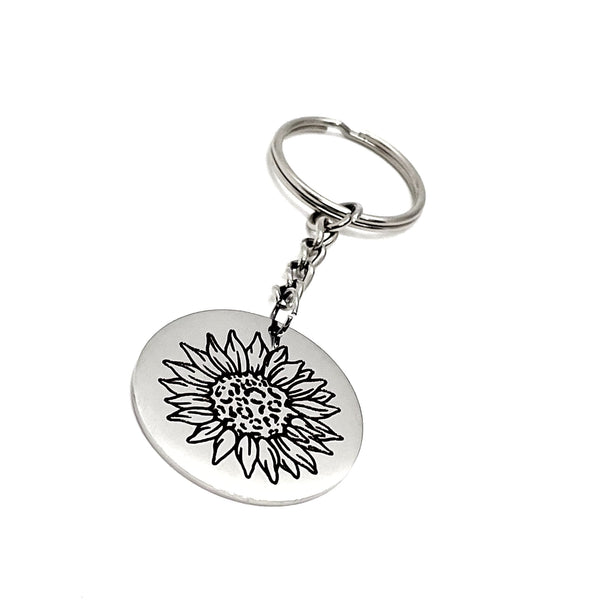 Sunflower Keychain, Charm Keychain, Sunflower Charm, Happiness Gift, Gift For Her, New Car Gift, Sunshine Nickname, Love Gift, Daughter Gift