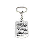 Grandson Gift, Grandson Keychain, Grandson Courage Gift, Encouraging Him, Gift For Him, Gift to Grandson, Gift from Grandparents