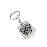 Day Of The Dead Remembrance Gift, Floral Skull Keychain, Day Of The Dead Keychain, Remembrance Keychain, All Saints Day Gift, Halloween Gift