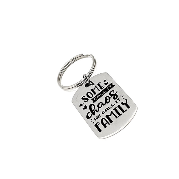 Family Gift, Some Call It Chaos, We Call It Family Keychain, Wife Gift, Family Christmas, Blended Family, Wedding Gift, Husband Gift