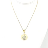 Christian Woman Gift, She May Be Quiet But She’s A Warrior And Her Prayers Can Move Mountains Necklace, Faith Gift, Christian Jewelry