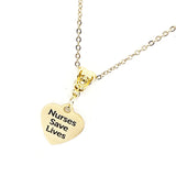 Nurse Gift, Nurses Save Lives Necklace, Nurse Thank You, Healthcare Worker, Essential Worker Gift, Gift For Her, Wife Gift, New Nurse Gift