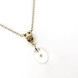 Mustard Seed Necklace, Mustard Seed Charm Necklace, Oval Mustard Seed Pendant, Mustard Seed Faith, Mustard Seed Necklace Gift For Her