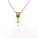 Mustard Seed Necklace, Mustard Seed Charm Necklace, Oval Mustard Seed Pendant, Mustard Seed Faith, Mustard Seed Necklace Gift For Her