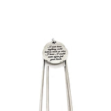 Memorial Gift, I Never Knew Anything Could Hurt So Much As When I Knew I Would Never Again Feel Your Touch Charm Bookmark, Planner Gifts