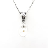 Mustard Seed Necklace, Mustard Seed Charm Necklace, Oval Mustard Seed Pendant, Mustard Seed Faith, Mustard Seed Necklace Gift For Her