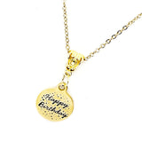 Happy Birthday Gift, Happy Birthday Necklace, Gift For Her, Wife Gift, Daughter Gift,  Granddaughter Gift, Girlfriend Gift, Birthday Jewelry