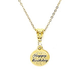 Happy Birthday Gift, Happy Birthday Necklace, Gift For Her, Wife Gift, Daughter Gift,  Granddaughter Gift, Girlfriend Gift, Birthday Jewelry