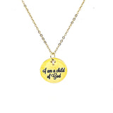 Faith Gift, I Am A Child Of God Necklace, Baptism Gift, Confirmation Gift, Christian Jewelry, Faith Jewelry, Christian Woman Gift For Her