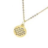 Daughter Gift, My Little Girl Yesterday, My Friend Today, My Daughter Forever Necklace, Daughter Necklace, Gift For Her, Daughter Christmas