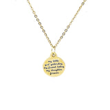 Daughter Gift, My Little Girl Yesterday, My Friend Today, My Daughter Forever Necklace, Daughter Necklace, Gift For Her, Daughter Christmas