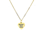 Nurse Gift, Nurses Save Lives Necklace, Nurse Thank You, Healthcare Worker, Essential Worker Gift, Gift For Her, Wife Gift, New Nurse Gift