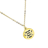 Love Gift, I Love You To The Moon And Back Necklace, Wife Gift, Daughter Gift, Granddaughter Gift, Gift For Her, Girlfriend Gift