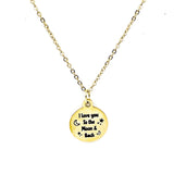 Love Gift, I Love You To The Moon And Back Necklace, Wife Gift, Daughter Gift, Granddaughter Gift, Gift For Her, Girlfriend Gift