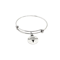 Chiari Malformation Medical Expanding Charm Bracelet, Medical Awareness Bracelet, Chiari Malformation Awareness, Medical Jewelry