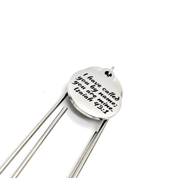 Faith Gift, I Have Called You By Name You Are Mine Charm Bookmark, Isaiah 43 1, Bible Verse Bookmark, Bible Bookmark, Scripture Gifts