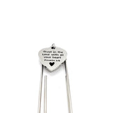 Faith Gift, Trust In The Lord With All Your Heart Charm Bookmark, Proverbs 3 5, Faith Bookmark, Christian Gift, Scripture Baptism Gifts