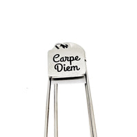 Affirmation Gifts, Carpe Diem Charm Bookmark, Reader Gift, Planner Bookmark, Paperclip Bookmark, Entrepreneur Gift, Encouraging Her