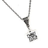 Coffee Lover Gift, My Bells Don’t Jingle Without Coffee Necklace, Coffee Club Gifts, Wife Gifts, Gift For Her, Christmas Jewelry Gifts
