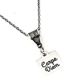 Motivational Gifts, Carpe Diem Necklace, Wife Gifts, Seize the Day, Affirmation Jewelry, Encouraging Her, Motivating Her, Daughter Gift